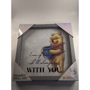 Disney 100 FRAMED WALL ART WINNE THE POOH EVEN IF WE'RE APART